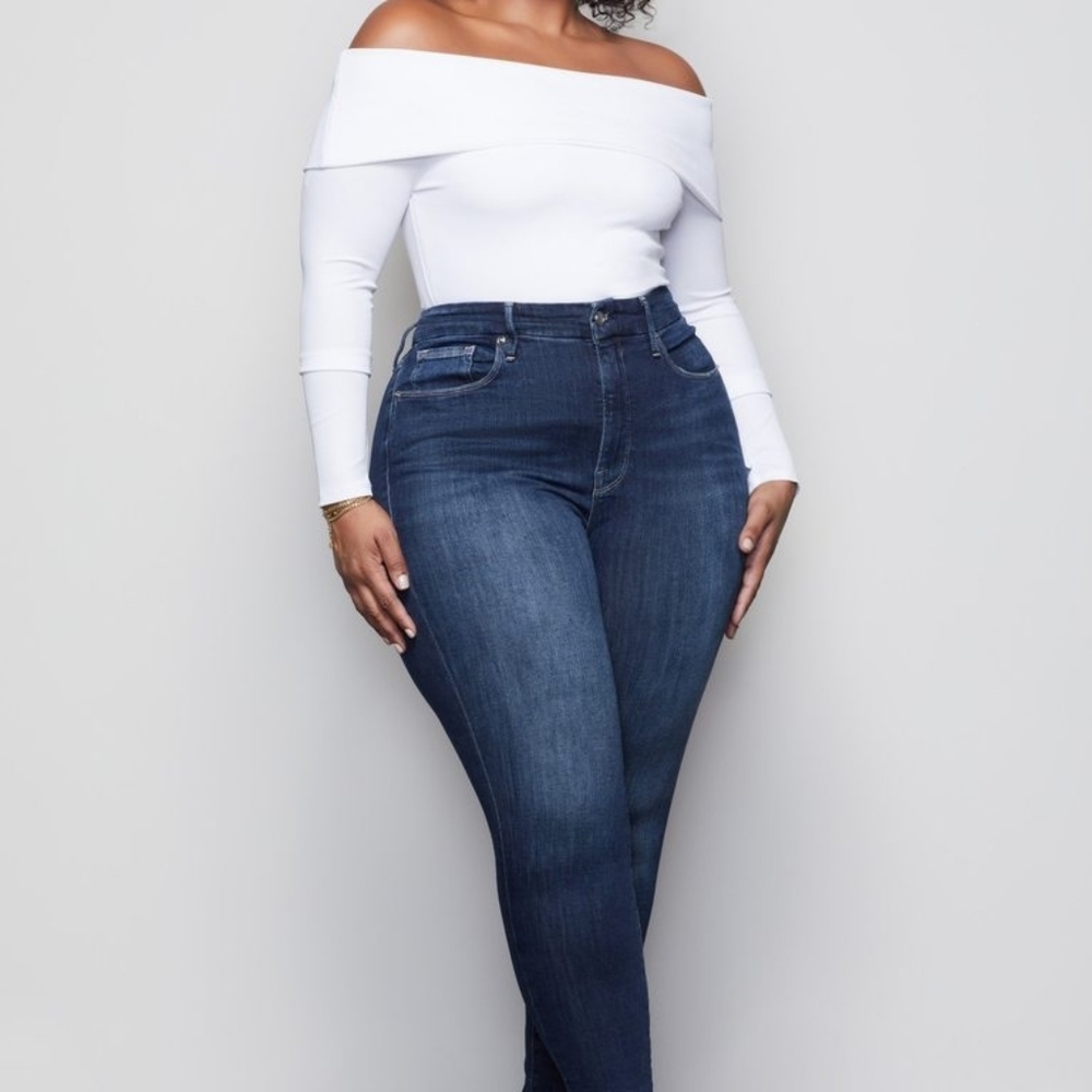 Good American crop jeans